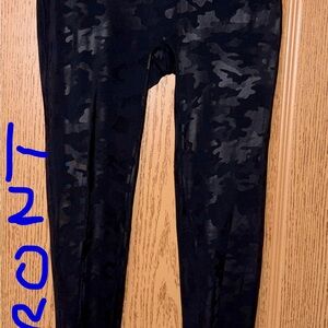 SPANX Black Camouflage Leggings